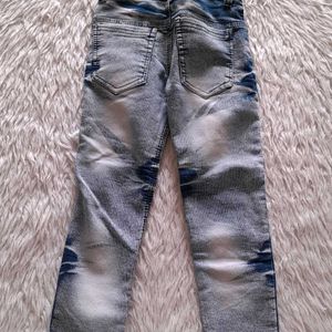 Light Blue Faded Jeans For Boy's