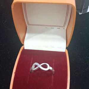 Pure 92.5 Silver Infinity Ring.