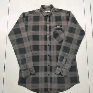 BROWN CHECK SHIRT FOR MEN