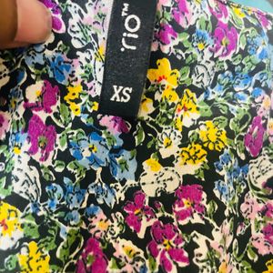 Multicolor Floral Print Dress