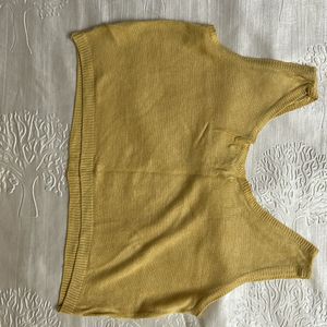 Butter Yellow Crop Top