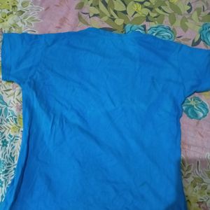 Cotton Blue T Shirt