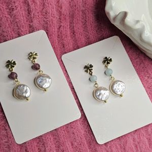 Pearly Clover Danglers ❤️ (1 Pair)