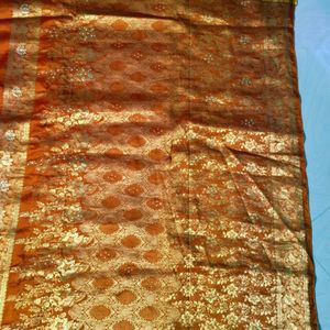 Orange Colour Pure Kanchi Pattu Saree