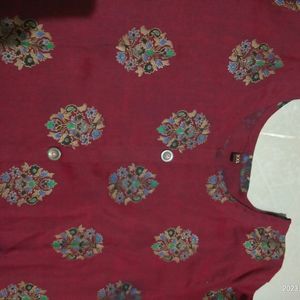 L Size Maroon Kurta