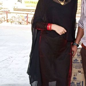 Wine Black Kurti