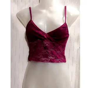 Purple Crop Top For Women's