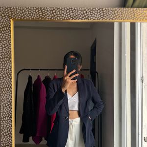 H&M Vintage Tailored Petite Fit Blazer