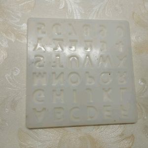 Small Alphabet Silicon Mould For Resin