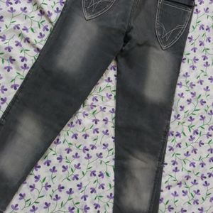 Black Monkey Wash Jeans For Kids