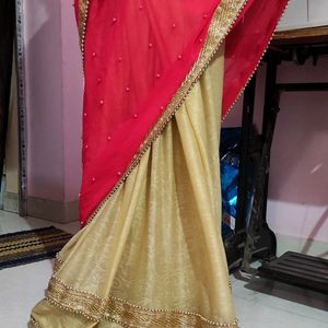 Georgette & Net Mix Saree