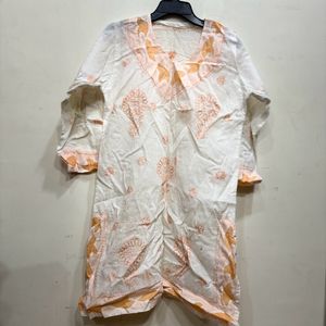 White Chikankari Kurti