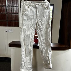 Cargo Off White Pant