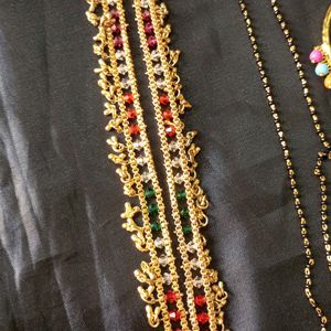 Payal, Mangalsutra, Earrings, Bracelet