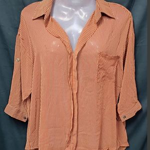 Rust Colour Shirt Style Top