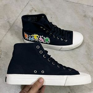 H&M KEITH HARING HIGH TOP SNEAKERS