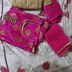 Woman Banarsi Indo Western Dress