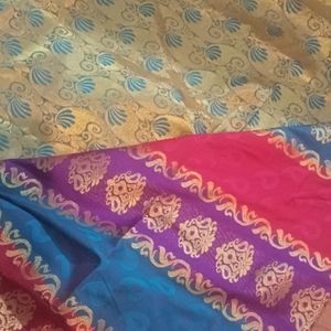 Multicolored Silk Saree