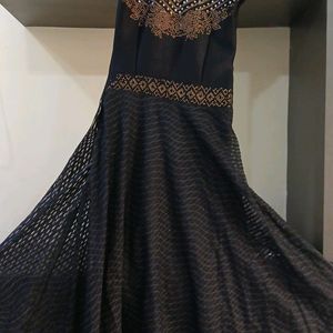 Black Color Ethnic Gown