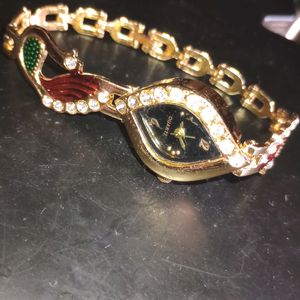 Peacock Design Dead Battery Ethnic Watch