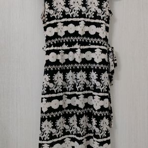 Printed High Low Dress