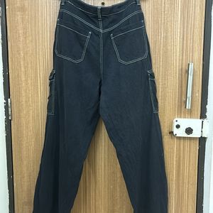 Black Cargo Jeans For Women