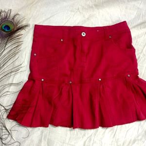 Red Mini Skirt