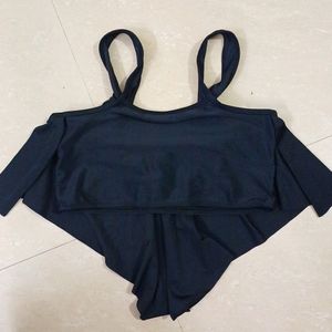 Black Bikini Top Kum Crop T