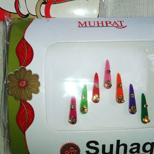 Set Of Multicolour Tilak Suhag B