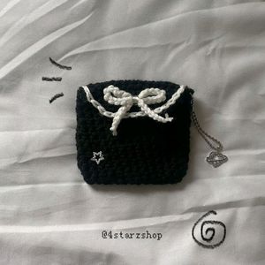 Crochet Pouch For Earphones