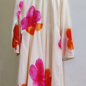 New Beautiful Anarkali Kurta Pajama Dupatta Set