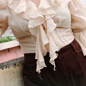 Corset Ruffle Top