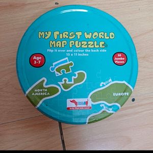 World Map Puzzle Toy Cocomoco For Kids Brand New