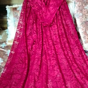 New Stayle Gown Dress With Kurti Ne