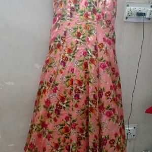 Printed Women Gown Dress