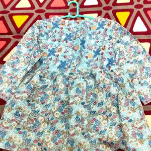 Floral Short Kurti