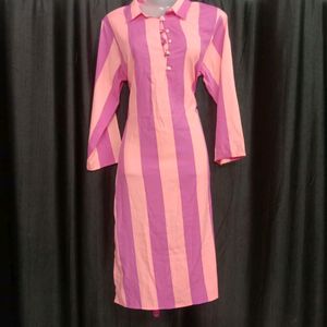 Striped Neon Kurta😍