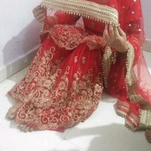 Bridal Garara Kurti With Dupatta