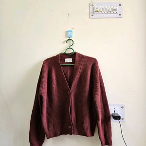 Maroon Cardigan