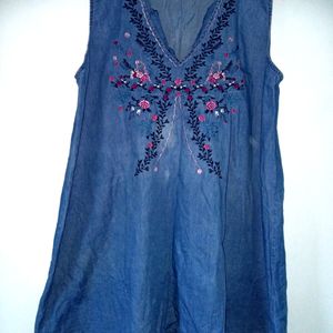 💥Best Offer - Denim Sleeveless Top