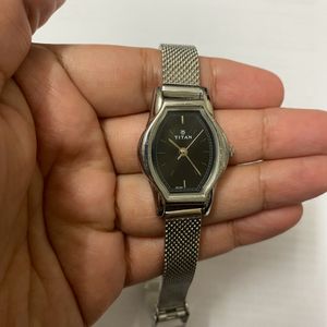 Formal Work Wear Titan Silver And Black Watch