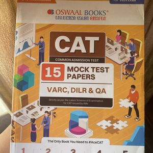 Oswaal CAT 15 Mock Test Papers for 2024 Exam