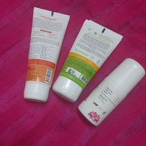 Skin care Combo 2 Face washes + Underarm Roll-On