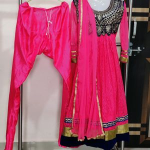 Anarkali Kurti Dupatta Pant Set