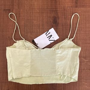 Zara Lime Green Corset Top