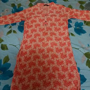 Peach Colored Kurta-"M" Size