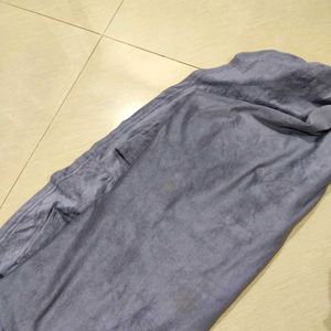 Imported Velvet Bodycon Grey Dress