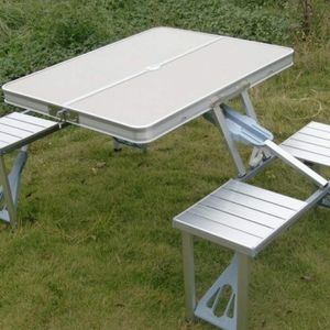 Folding Portable Picnic Table & Chair Set