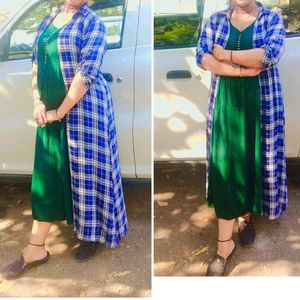 kurti cum full length shirt with top to bottom