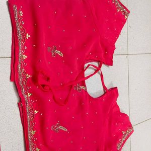 So Nice Pink Colour Saree